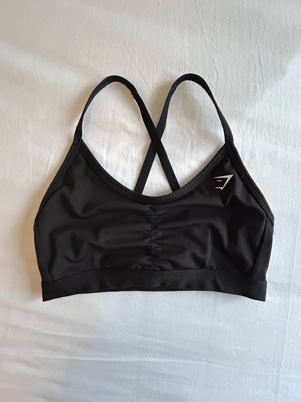 Gymshark Black Cross-Back Sports Bra